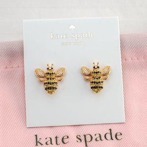Kate Spade All Abuzz Bee Stud Earrings (with Dust Bag) Brand New